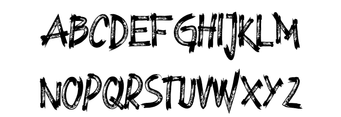 BLACKBOR Font LOWERCASE