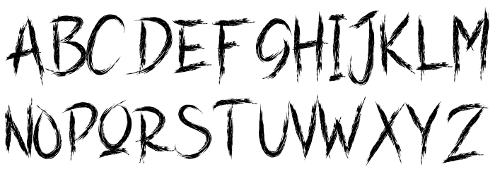 BLACKBURN Font LOWERCASE