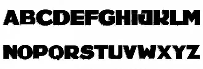 BLACKDECEMBER Font Litere mari