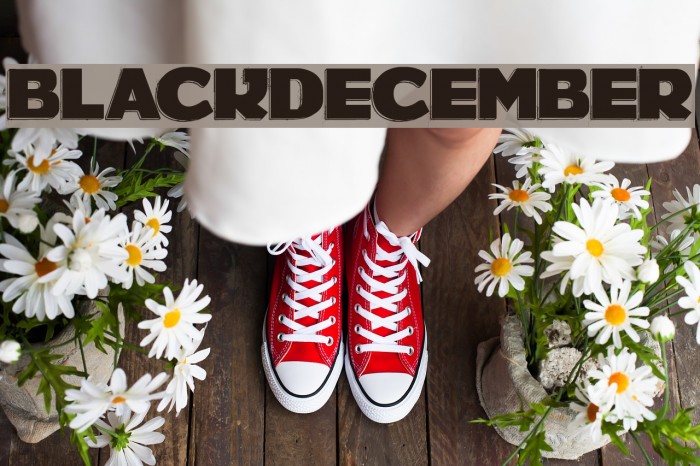 BLACKDECEMBER Font examples