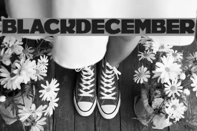 BLACKDECEMBER Schriftart examples