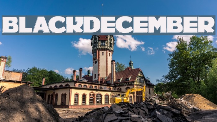 BLACKDECEMBER Font examples