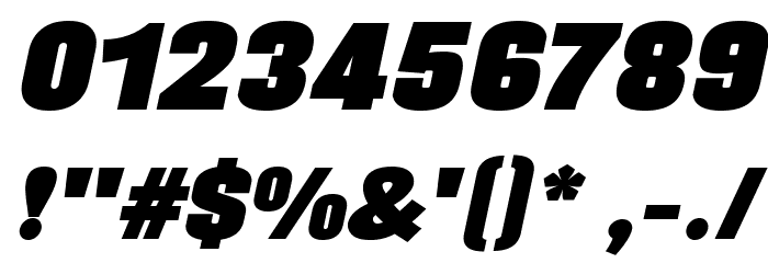 BLACKPLOTAN Italic Font OTHER CHARS