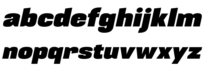 BLACKPLOTAN Italic Font LOWERCASE