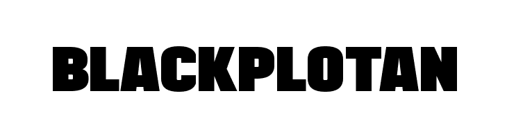 BLACKPLOTAN Font