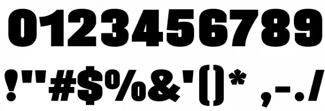 BLACKPLOTAN Font OTHER CHARS