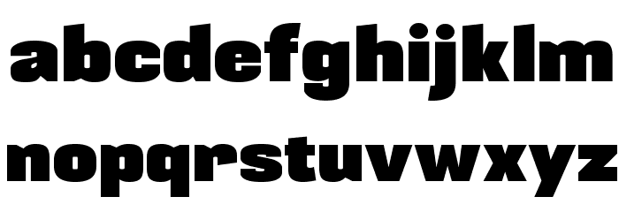 BLACKPLOTAN Font LOWERCASE
