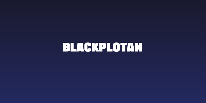 BLACKPLOTAN Social Header