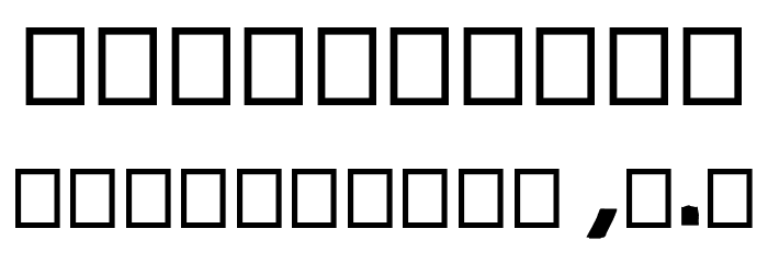 BLACK_RIGHT Font OTHER CHARS