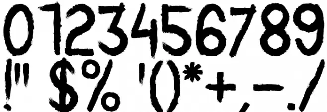 BLACK_WATER_CRE Font OTHER CHARS