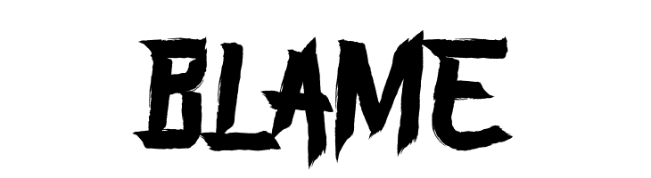 BLAME फ़ॉन्ट