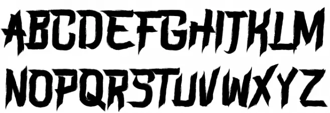 BLAME Schriftart Groß