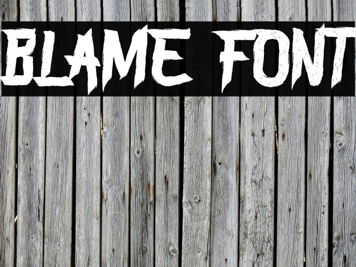 BLAME Font examples