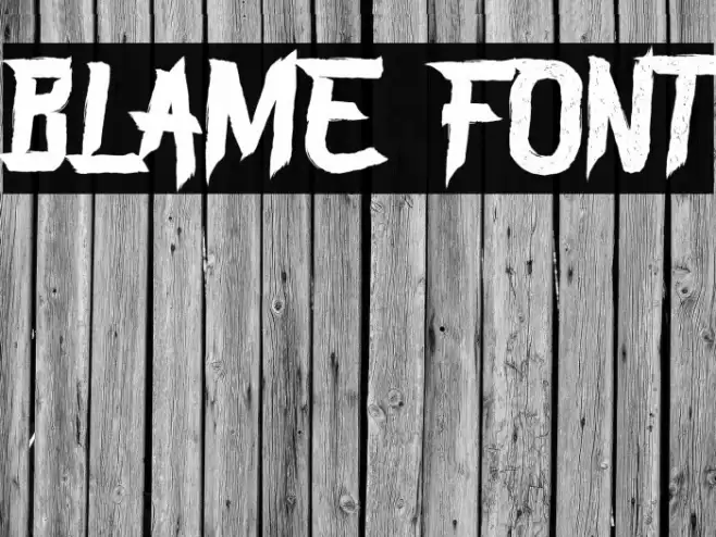 BLAME फ़ॉन्ट examples