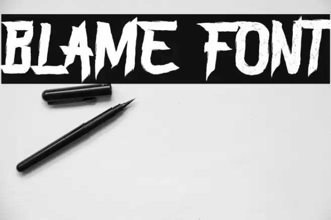 BLAME फ़ॉन्ट examples