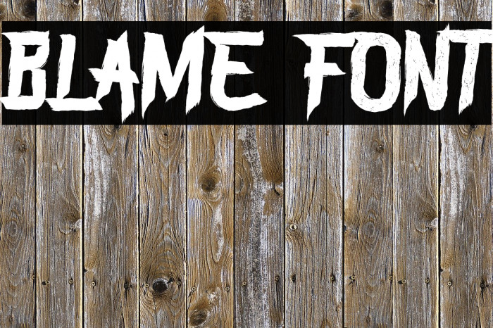 BLAME Font examples