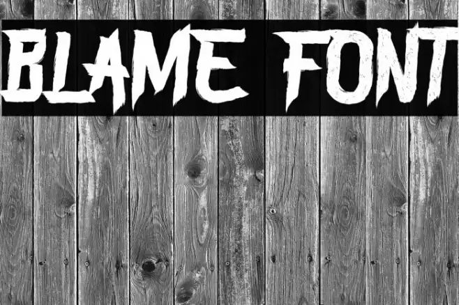 BLAME फ़ॉन्ट examples