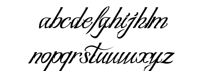 BLANCCHATEAU-Regular Font LOWERCASE