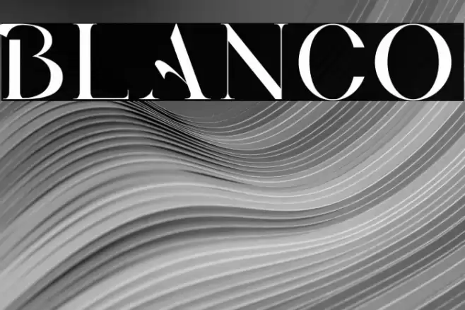 BLANCO Font examples