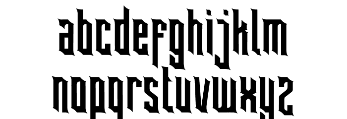 BLARKS Font LOWERCASE