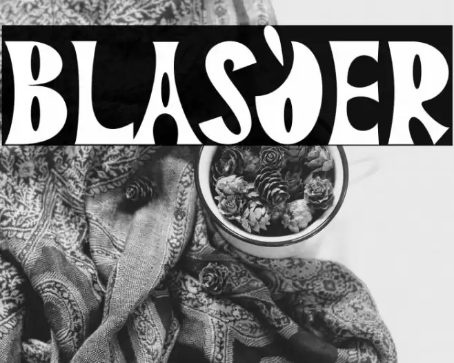 BLASQER फ़ॉन्ट examples