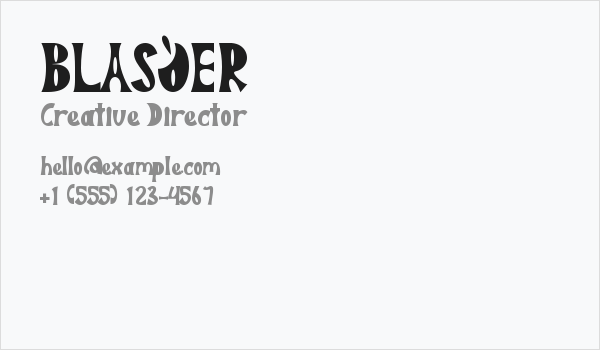 BLASQER Business Card