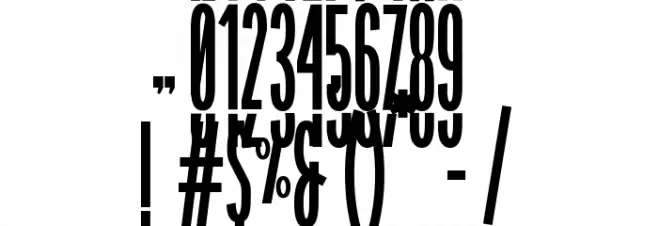 BLASTIMOSANS フォント その他の文字