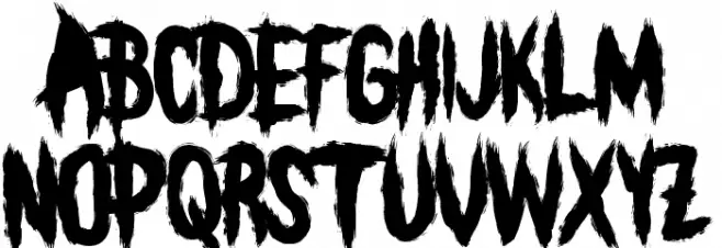 BLEEECH Шрифта ВЕРХНИЙ
