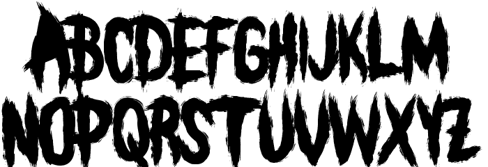 BLEEECH Font LOWERCASE