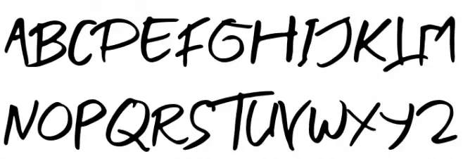 BLENDER BRUSH Шрифта ВЕРХНИЙ