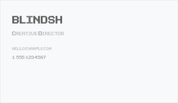 BLINDSH Business Card