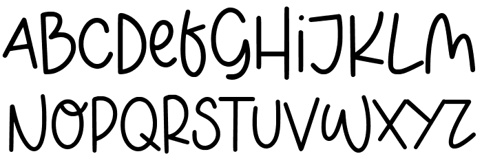 BLINKY SEASON Font LOWERCASE