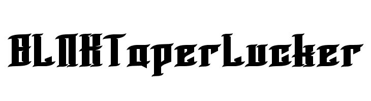 BLNKTaperLucker  Скачать бесплатные шрифты