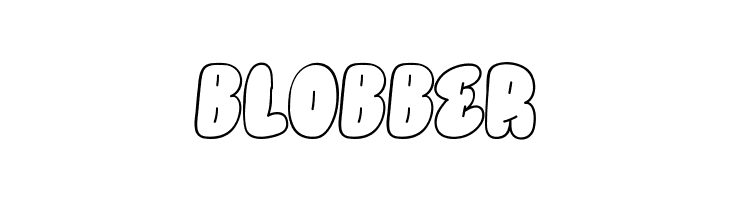 BLOBBER  フリーフォントのダウンロード