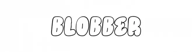 BLOBBER  تنزيل الخطوط
