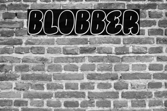 BLOBBER 字体 examples