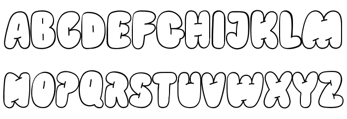 BLOBBER Font LOWERCASE