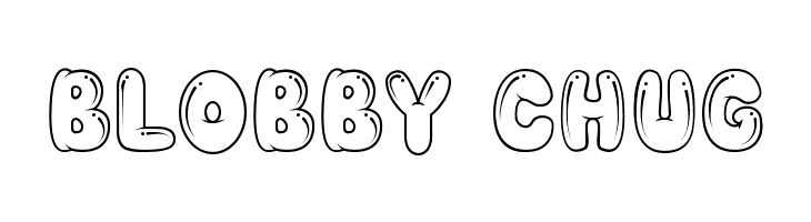 BLOBBY CHUG  Frei Schriftart Herunterladen