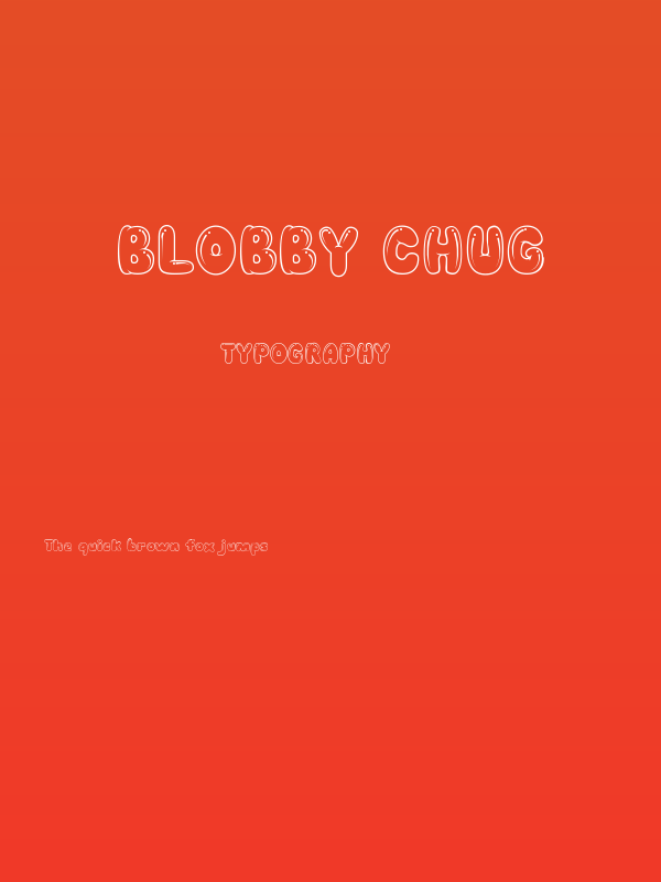 BLOBBY CHUG Poster
