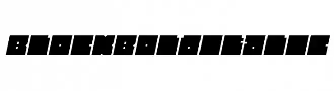 BLOCK Bold Italic  フリーフォントのダウンロード