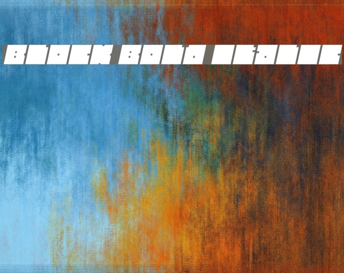 BLOCK Bold Italic Font examples