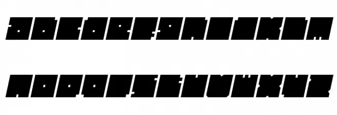 BLOCK Bold Italic خط أحرف صغيرة