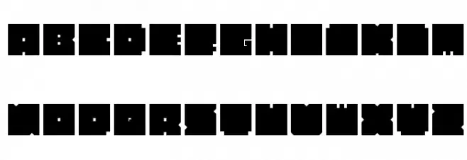 BLOCK Bold Schriftart Groß