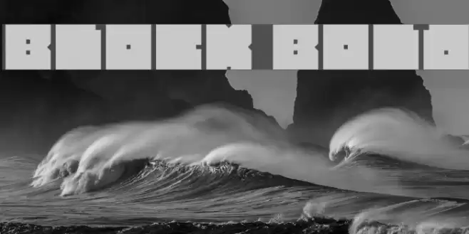 BLOCK Bold Font examples