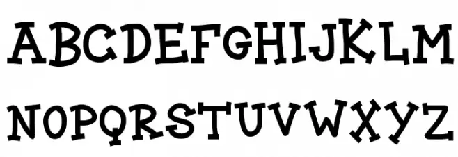 BLOCK CARTOON फ़ॉन्ट लोअरकेस