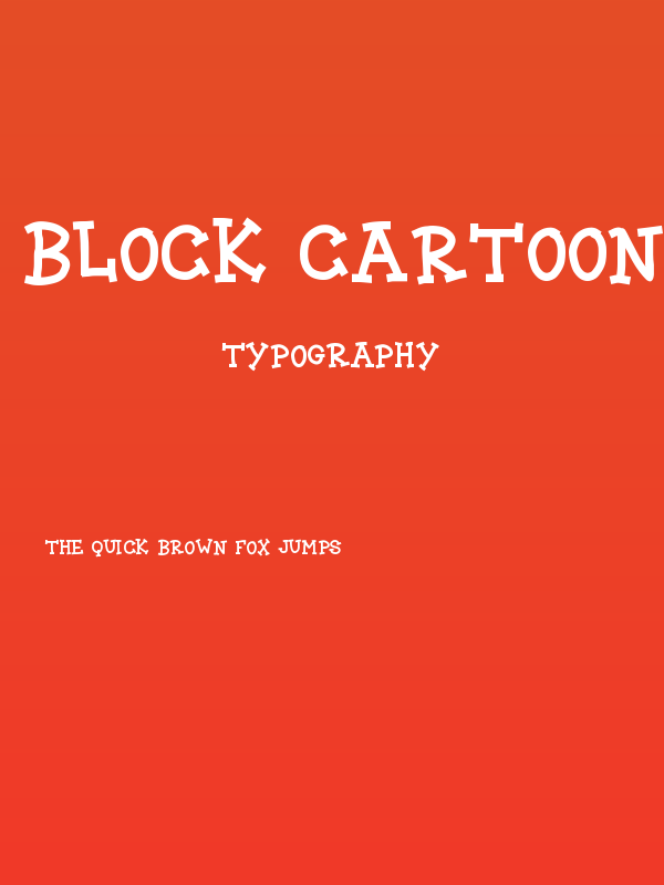 BLOCK CARTOON Poster