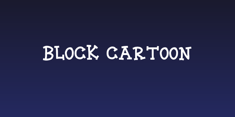 BLOCK CARTOON Social Header