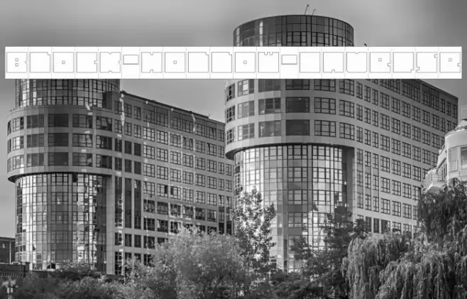 BLOCK-Hollow-Inverse Font examples