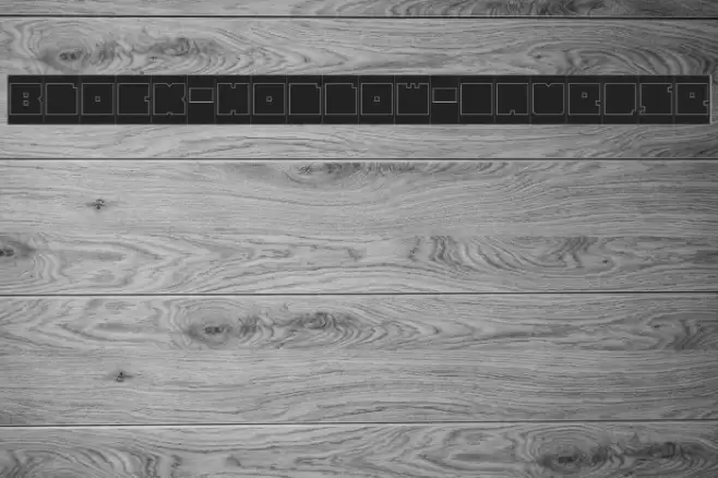 BLOCK-Hollow-Inverse Font examples