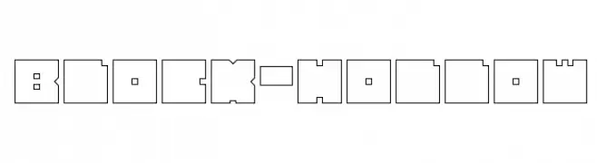 BLOCK-Hollow  font caratteri gratis